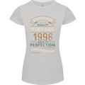 Premium Vintage 25th Birthday 1998 Womens Petite Cut T-Shirt Sports Grey