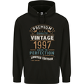 Premium Vintage 26th Birthday 1997 Mens 80% Cotton Hoodie Black