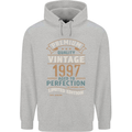 Premium Vintage 26th Birthday 1997 Mens 80% Cotton Hoodie Sports Grey