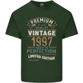 Premium Vintage 26th Birthday 1997 Mens Cotton T-Shirt Tee Top Forest Green