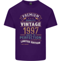 Premium Vintage 26th Birthday 1997 Mens Cotton T-Shirt Tee Top Purple