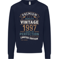 Premium Vintage 26th Birthday 1997 Mens Sweatshirt Jumper Navy Blue
