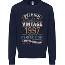 Premium Vintage 26th Birthday 1997 Mens Sweatshirt Jumper Navy Blue