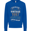 Premium Vintage 26th Birthday 1997 Mens Sweatshirt Jumper Royal Blue