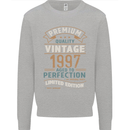 Premium Vintage 26th Birthday 1997 Mens Sweatshirt Jumper Sports Grey