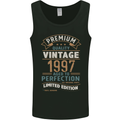 Premium Vintage 26th Birthday 1997 Mens Vest Tank Top Black