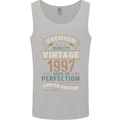 Premium Vintage 26th Birthday 1997 Mens Vest Tank Top Sports Grey