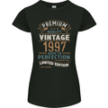 Premium Vintage 26th Birthday 1997 Womens Petite Cut T-Shirt Black