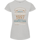 Premium Vintage 26th Birthday 1997 Womens Petite Cut T-Shirt Sports Grey