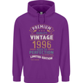 Premium Vintage 27th Birthday 1996 Mens 80% Cotton Hoodie Purple