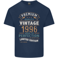 Premium Vintage 27th Birthday 1996 Mens Cotton T-Shirt Tee Top Navy Blue
