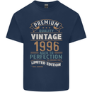 Premium Vintage 27th Birthday 1996 Mens Cotton T-Shirt Tee Top Navy Blue