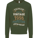 Premium Vintage 27th Birthday 1996 Mens Sweatshirt Jumper Forest Green