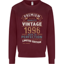 Premium Vintage 27th Birthday 1996 Mens Sweatshirt Jumper Maroon