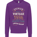 Premium Vintage 27th Birthday 1996 Mens Sweatshirt Jumper Purple