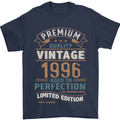 Premium Vintage 27th Birthday 1996 Mens T-Shirt 100% Cotton Navy Blue