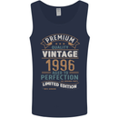 Premium Vintage 27th Birthday 1996 Mens Vest Tank Top Navy Blue
