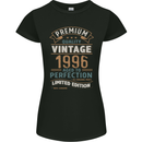 Premium Vintage 27th Birthday 1996 Womens Petite Cut T-Shirt Black