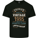 Premium Vintage 28th Birthday 1995 Mens Cotton T-Shirt Tee Top Black