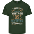Premium Vintage 28th Birthday 1995 Mens Cotton T-Shirt Tee Top Forest Green