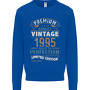 Premium Vintage 28th Birthday 1995 Mens Sweatshirt Jumper Royal Blue