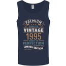 Premium Vintage 28th Birthday 1995 Mens Vest Tank Top Navy Blue