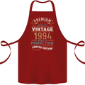 Premium Vintage 29th Birthday 1994 Cotton Apron 100% Organic Maroon