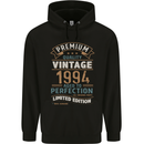 Premium Vintage 29th Birthday 1994 Mens 80% Cotton Hoodie Black