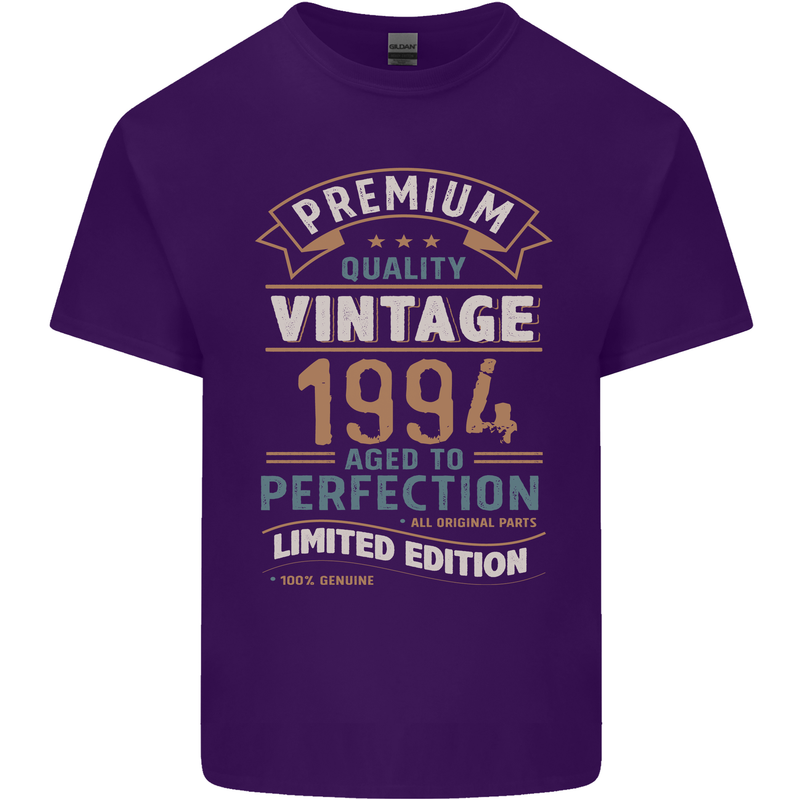 Premium Vintage 29th Birthday 1994 Mens Cotton T-Shirt Tee Top Purple
