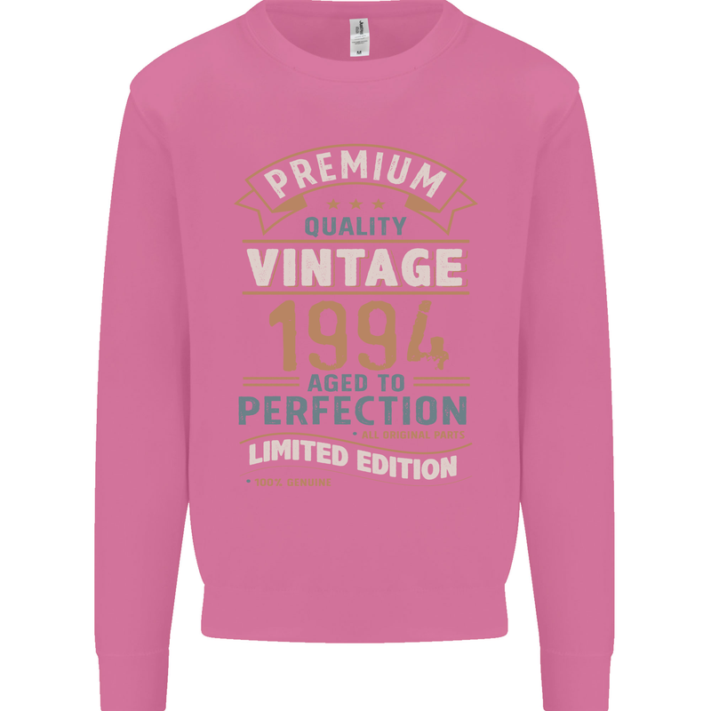 Premium Vintage 29th Birthday 1994 Mens Sweatshirt Jumper Azalea
