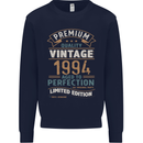 Premium Vintage 29th Birthday 1994 Mens Sweatshirt Jumper Navy Blue