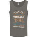 Premium Vintage 29th Birthday 1994 Mens Vest Tank Top Charcoal