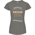 Premium Vintage 29th Birthday 1994 Womens Petite Cut T-Shirt Charcoal