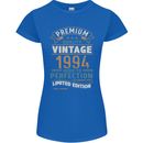 Premium Vintage 29th Birthday 1994 Womens Petite Cut T-Shirt Royal Blue