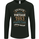 Premium Vintage 30th Birthday 1993 Mens Long Sleeve T-Shirt Black