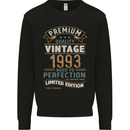 Premium Vintage 30th Birthday 1993 Mens Sweatshirt Jumper Black