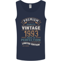 Premium Vintage 30th Birthday 1993 Mens Vest Tank Top Navy Blue