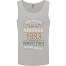 Premium Vintage 30th Birthday 1993 Mens Vest Tank Top Sports Grey