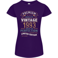Premium Vintage 30th Birthday 1993 Womens Petite Cut T-Shirt Purple