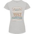 Premium Vintage 31st Birthday 1992 Womens Petite Cut T-Shirt Sports Grey