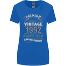 Premium Vintage 31st Birthday 1992 Womens Wider Cut T-Shirt Royal Blue