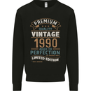 Premium Vintage 33rd Birthday 1990 Mens Sweatshirt Jumper Black