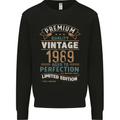 Premium Vintage 34th Birthday 1989 Mens Sweatshirt Jumper Black