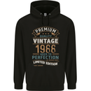 Premium Vintage 35th Birthday 1988 Mens 80% Cotton Hoodie Black