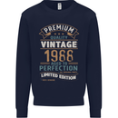 Premium Vintage 35th Birthday 1988 Mens Sweatshirt Jumper Navy Blue