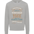 Premium Vintage 35th Birthday 1988 Mens Sweatshirt Jumper Sports Grey