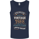 Premium Vintage 35th Birthday 1988 Mens Vest Tank Top Navy Blue