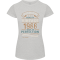 Premium Vintage 35th Birthday 1988 Womens Petite Cut T-Shirt Sports Grey