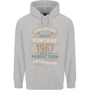 Premium Vintage 36th Birthday 1987 Mens 80% Cotton Hoodie Sports Grey