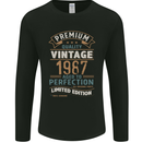 Premium Vintage 36th Birthday 1987 Mens Long Sleeve T-Shirt Black